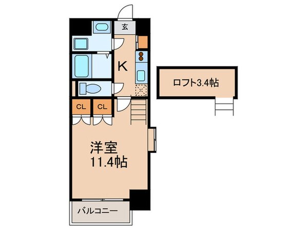 クピットガ－デン千代田の物件間取画像